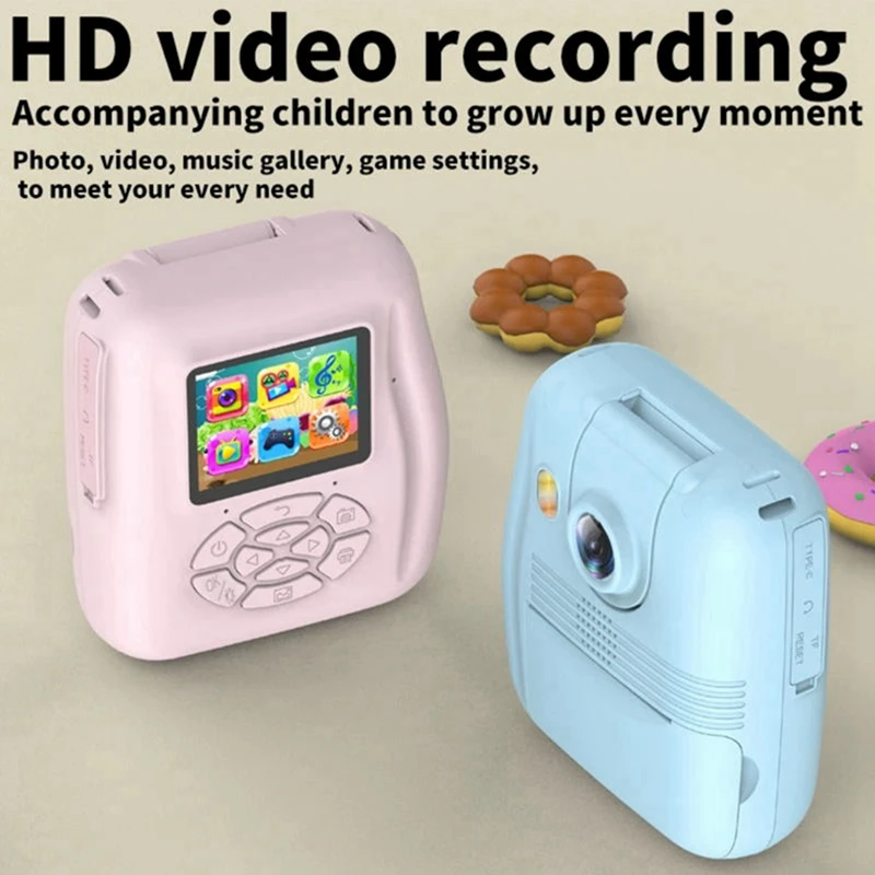 

Flip Lens Kids Printer Multi-Function Digital Small SLR PinkJAS