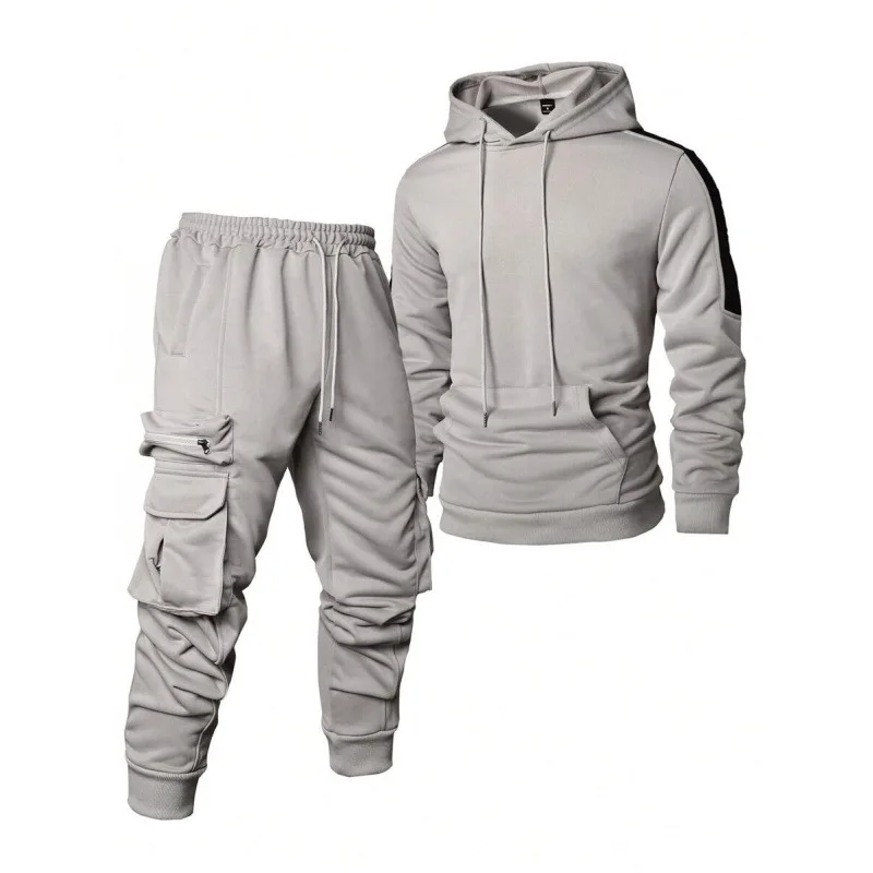 

Hoodie Pants Set Sweatshirt Sweatpants Casual Sportswear Four Seasons Seven Sleeve Length O 37091 Cross-Border Foreign