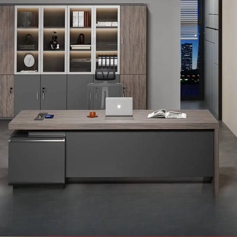 Storage Strong Executive Office Desk Wood Manager Cheap Modern Executive Office Desk Luxury Large Tisch Small Spaces Furniture