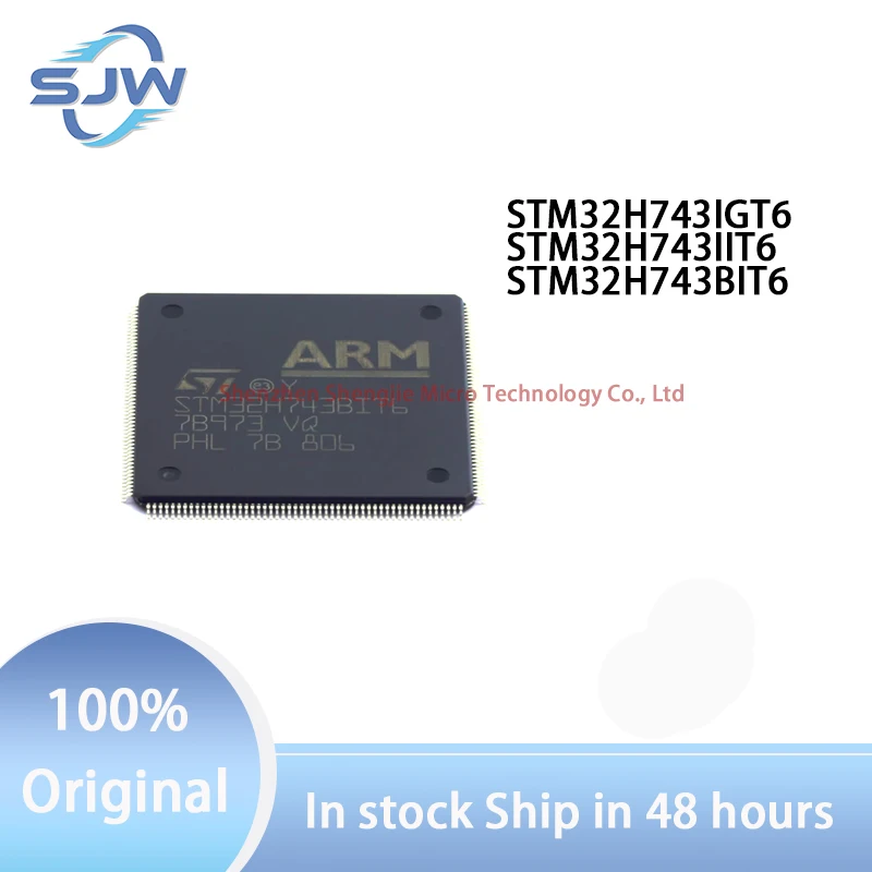 

STM32H743IGT6 STM32H743IIT6 STM32H743BIT6 encapsulation LQFP176 LQFP208 32-bit microcontroller chip