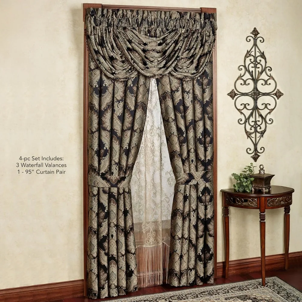 Pannelli drappeggiati in tessuto chiffon voile velato resistente al fuoco - 120 di larghezza, durevoli ed eleganti per l'uso decorativo