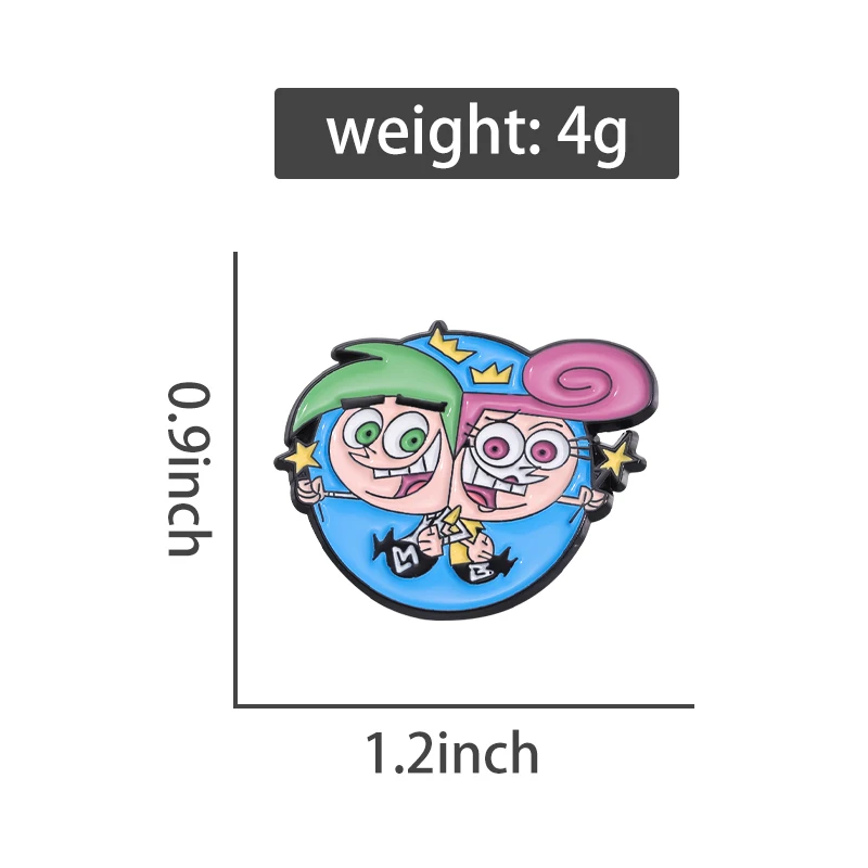 Anime Characters Enamel Pins Custom Boy And Girl Brooches Lapel Badges Cartoon Jewelry Gift for Kids Friends