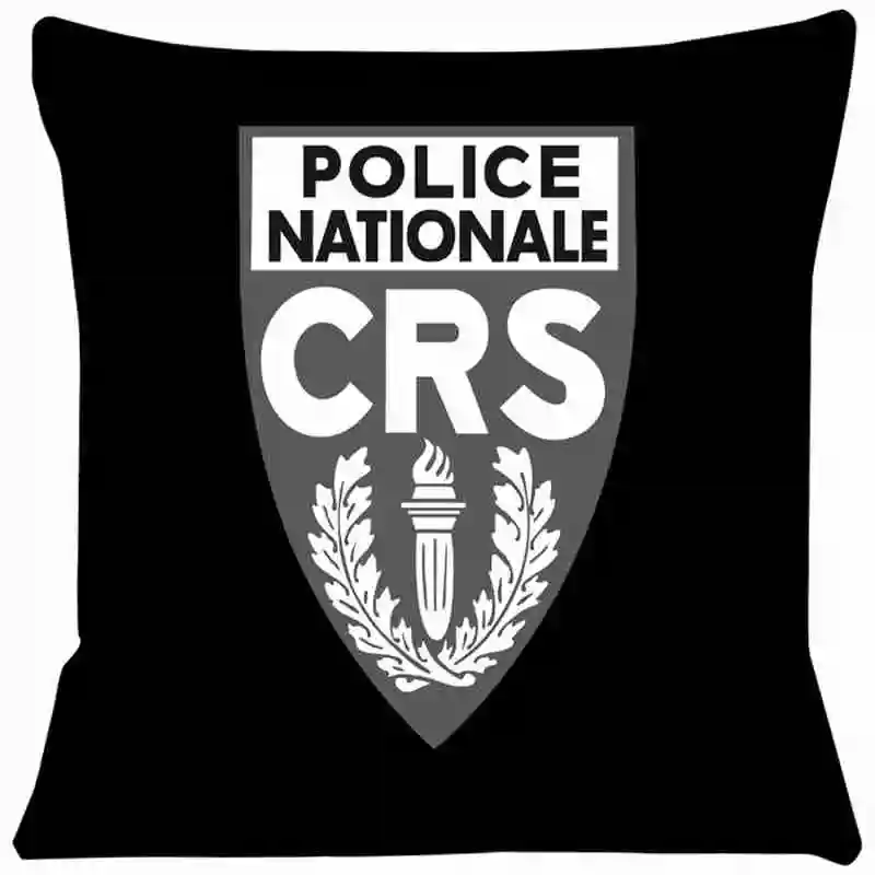 Cushion Cover France National Police CRS  Pillow Cover Living Room Stills Pillow For Chairs Pillowcase Home Decorative 264