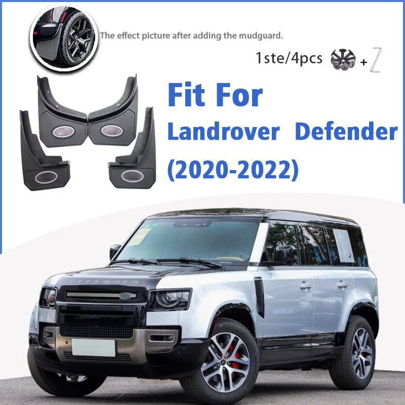 Mudguard For Land Rover Defender 2020-2022 Front Rear Mudflaps Mudguards Car Accessories Auto Styline Splash Guard Fender 2021