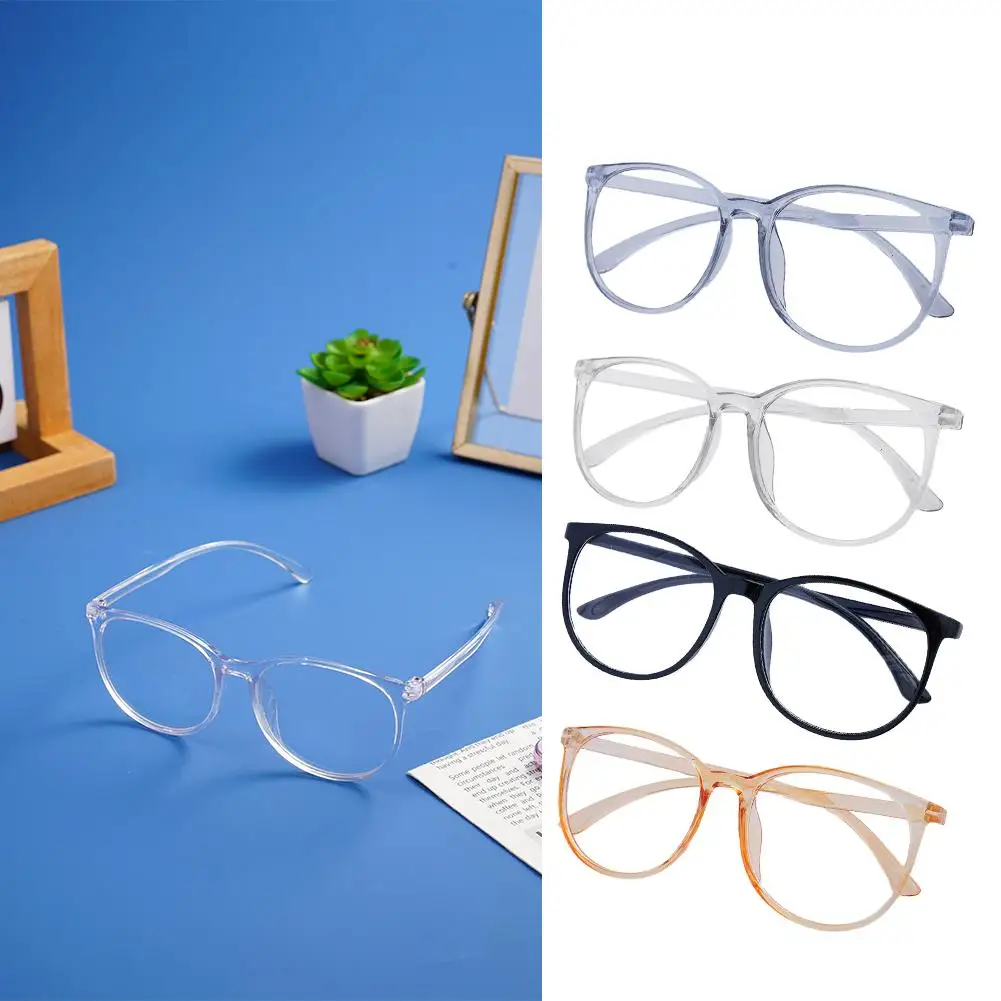 Transparent Computer Glasses Frame Women Men Anti Blue Square Spectacle Blocking Optical Glasses Light Eyeglass Eyewear Y3S4