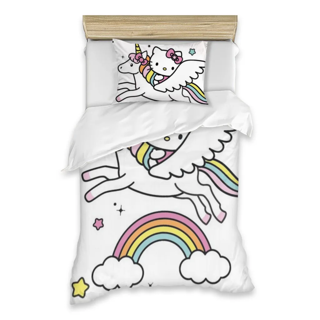 

Hello Kitty Sanrio Single Bed Sheets Set Complete Case Single Linen Quilt Cover