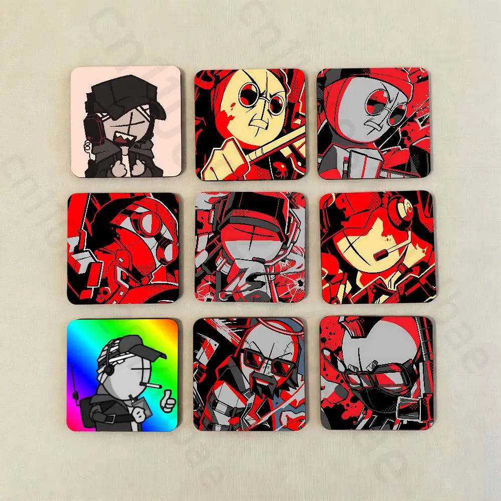 

D-Deimos M-Madness C-Combat Fridge Magnet Personalized Magnetic Durable Plastic Square Picture Surface Fridge Magnets