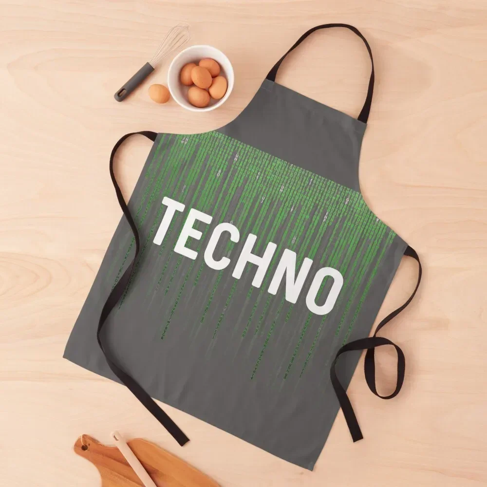 Techno Music Matrix Apron Kids Customizable Apron