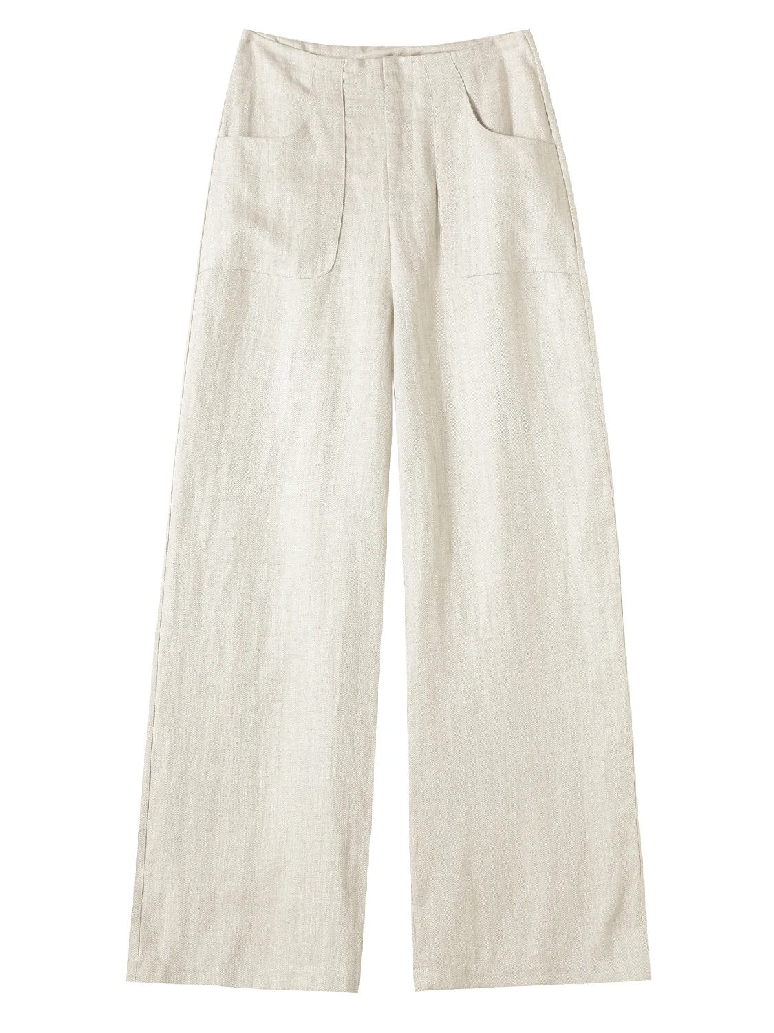 Pantaloni a gamba larga kaki Pantaloni estivi da donna sottili di piccole dimensioni in seta di ghiaccio Pantaloni a banana drappeggiati con taglio dritto Pantaloni a vita alta comodi