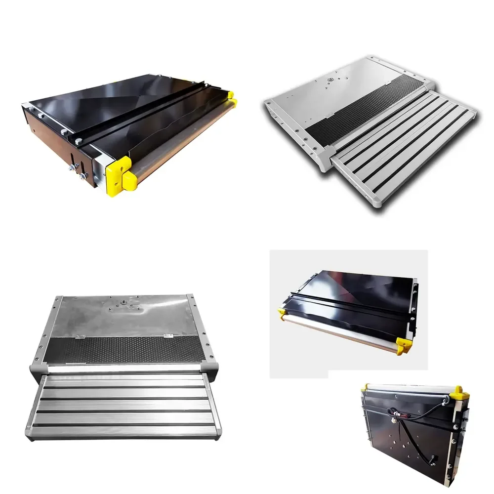 

ADDX Caravan RV Standard Horizontal Sliding Stairs Electric Steps Outdoor Camping Motorhome Accessories Aluminum Composite