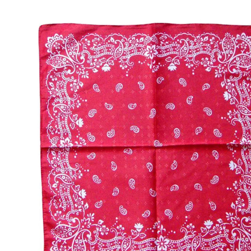 Head Wraps for Women Square Hankerchief Printing Bandanas Colorful Small Silk Miss