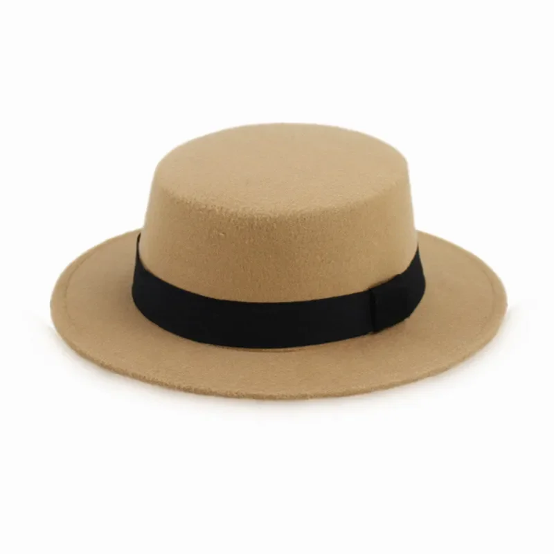 Children Kids Top Fedoras Hat Felt Vintage Gentleman Bucket  Wedding Party Cap Craft 18colors Costume Cosplay