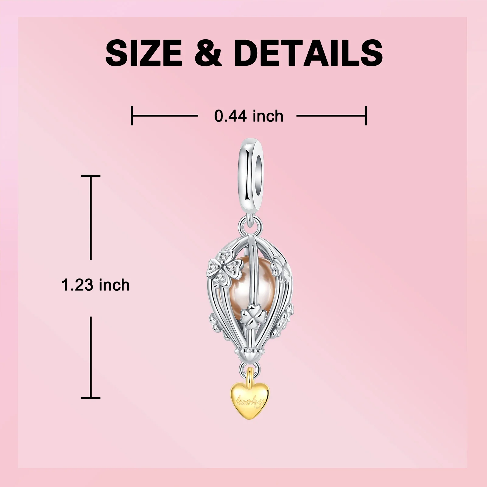 925 Sterling Silver Flower Birthday Gift Pendant Charms Beads Fit  Original Bracelets Fine DIY Jewelry for Women Gift