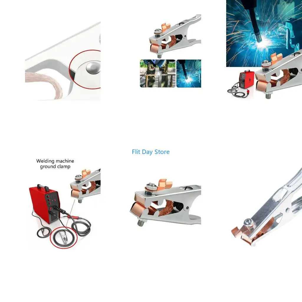 F92C 300A 500A 1000A Electric Welding Machine Cable Ground Wire Earth Clamp Plier