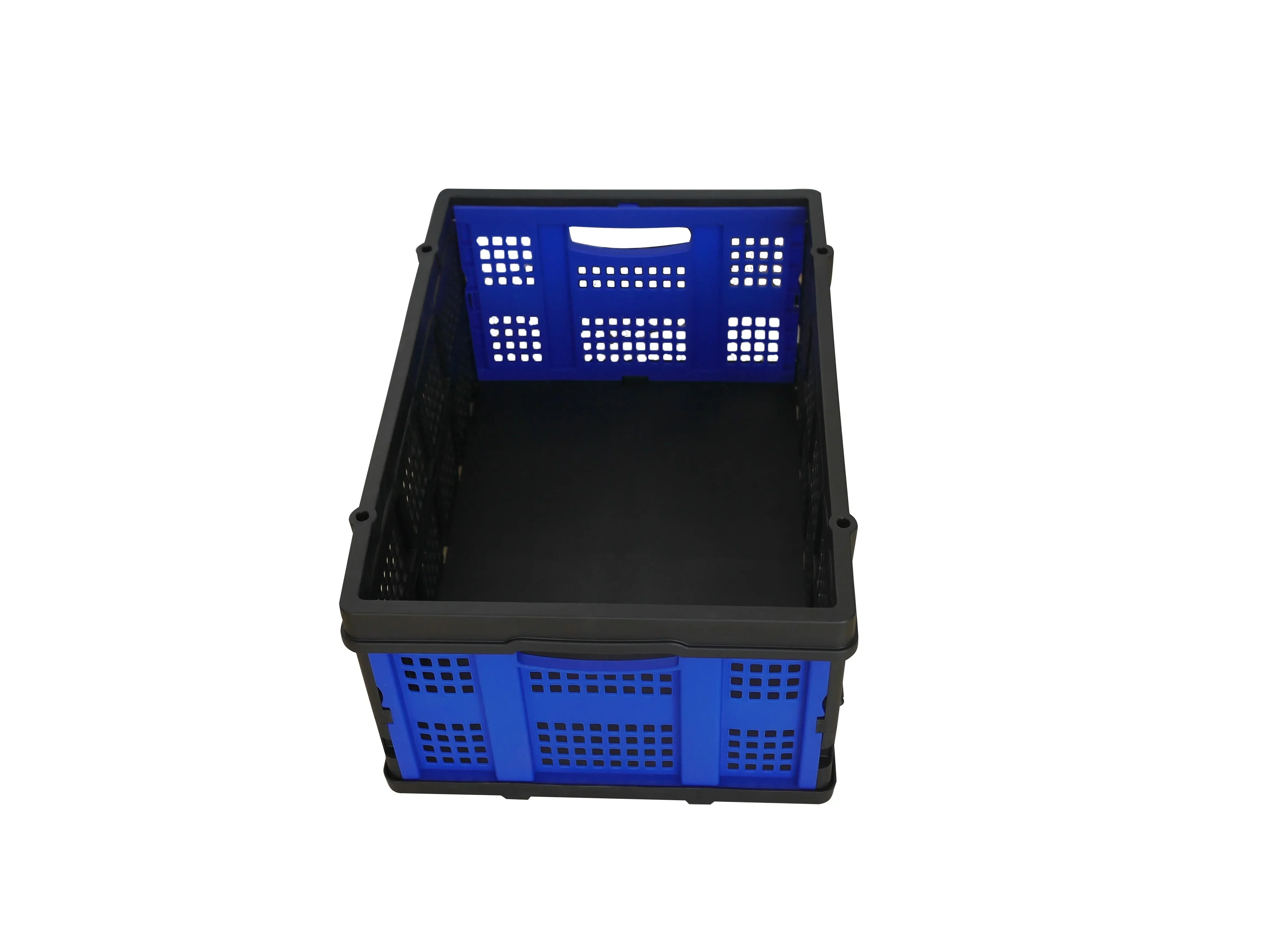 Jiuyang Double Decker Folding Cart Trolley Light Duty Aluminum Cargo Transport Cart With Storage Crate