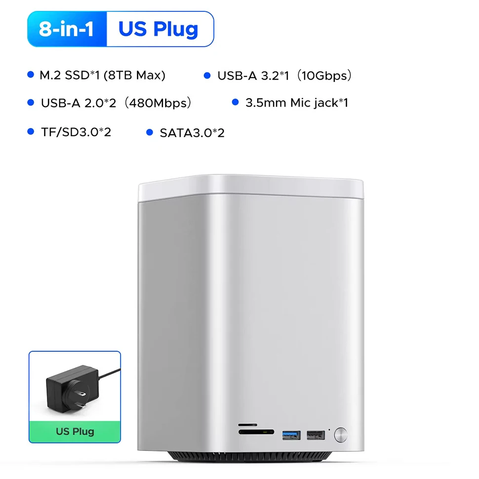 ORICO MiniRaid 10-in-1 – Docking Station Con Doppio SSD M.2 E Supporto RAID 0/1/JBOD Per Mac! - 2
