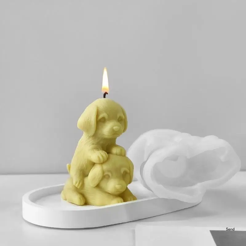 Silicone Figurine Molds Ornament Molds Dogs Molds Making Supplies Silicone Texture for Candle Soap