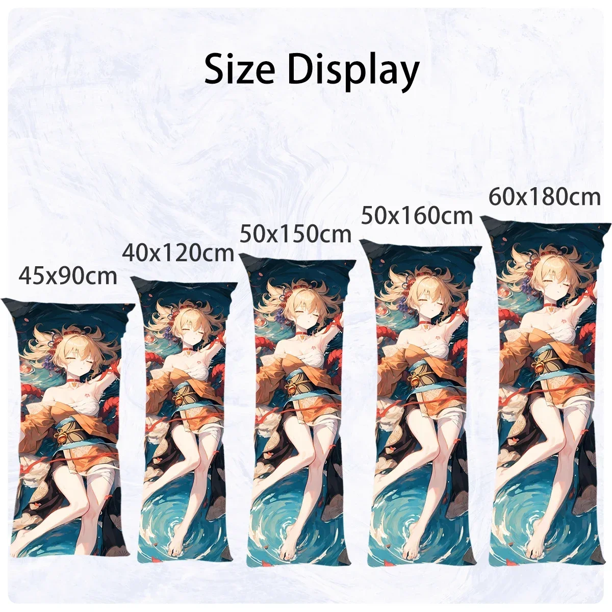 Dakimakura Anime Rouge the Bat Sonic Series Hugging Body Pillow Cover Holiday Gift Double-Side Print Rouge the Bat Pillowcase