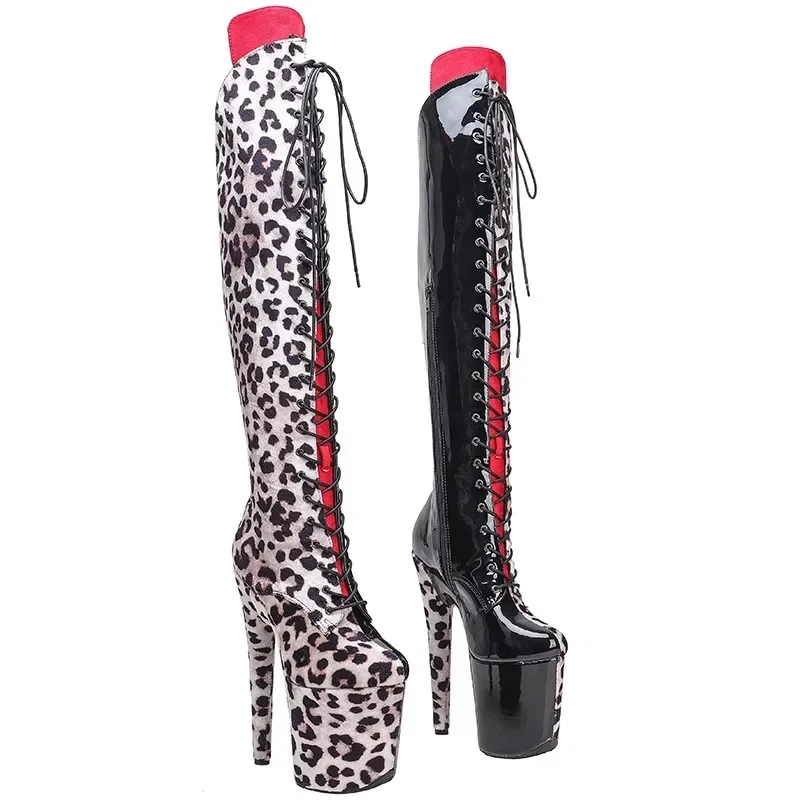 

New Fashion 20CM/8 Inches Pole Dancing Shoes High Heel Platform Over-the-Knee Women's Modern Boots