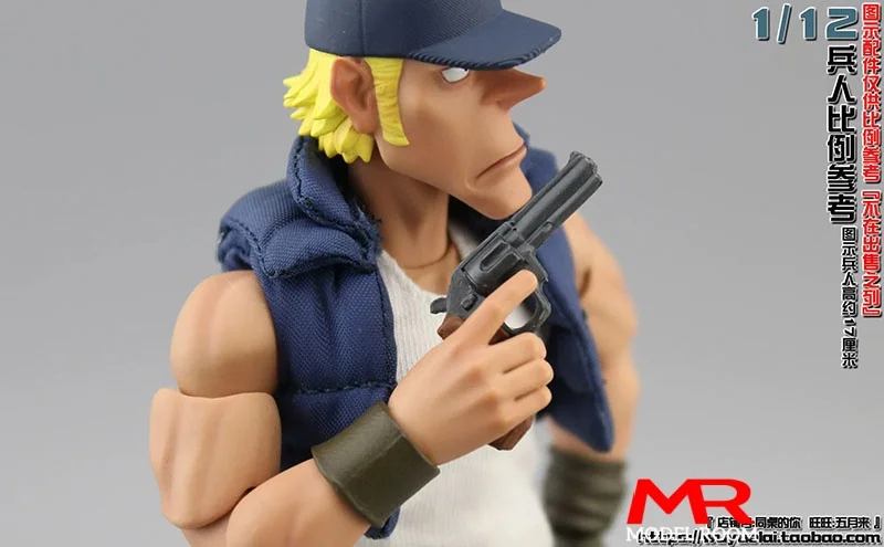 1/12 Scale Plastic Flintlock Rifle Revolver Handgun Pistol Model Soldier Scene Accessories Fit 6 inch Action Figure Body