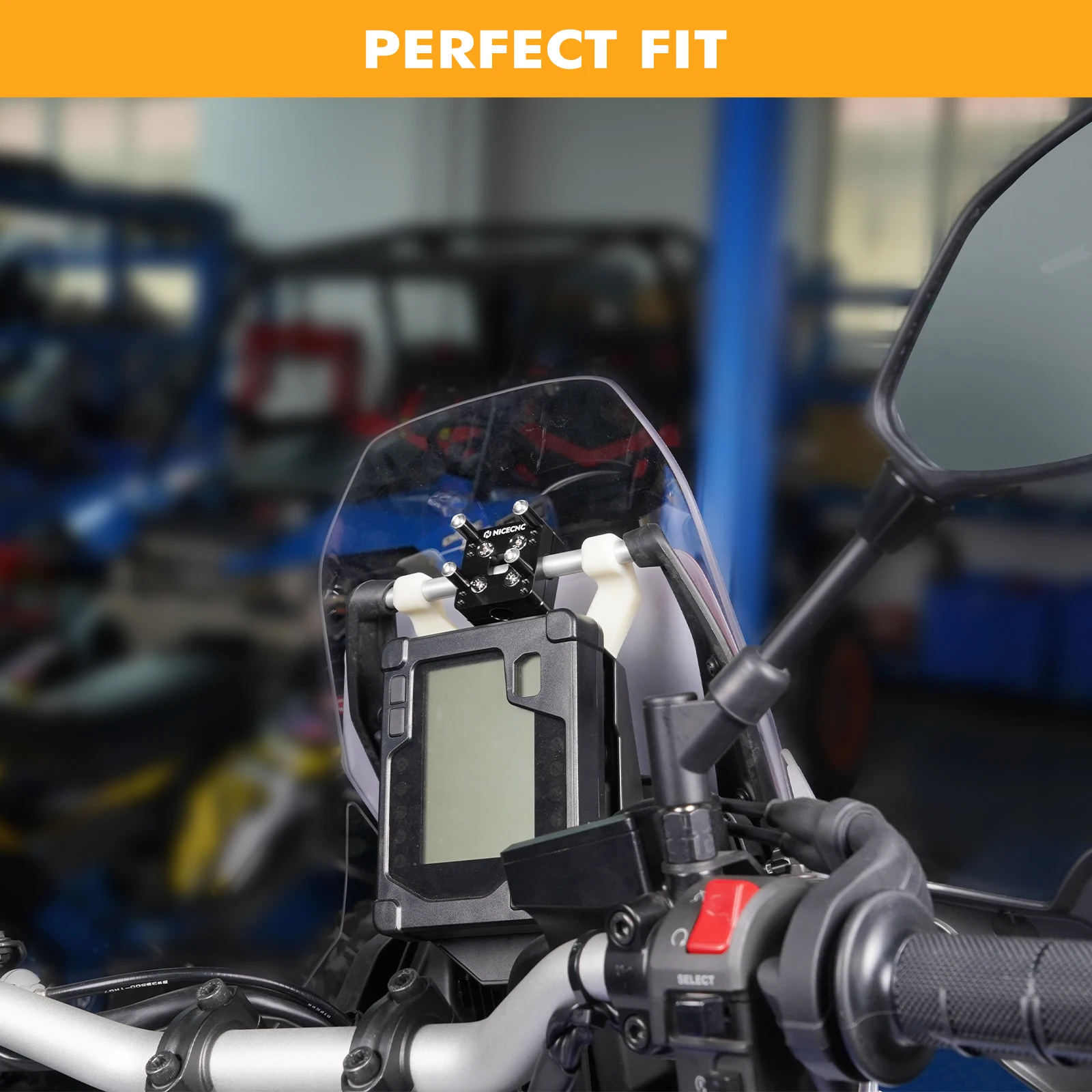 For 14-2022 Yamaha Tenere 700 Navigation GPS Phone Holder Clamp M12 Bar Mount Bracket for Yamaha Super Tenere XTZ1200 Tenere700