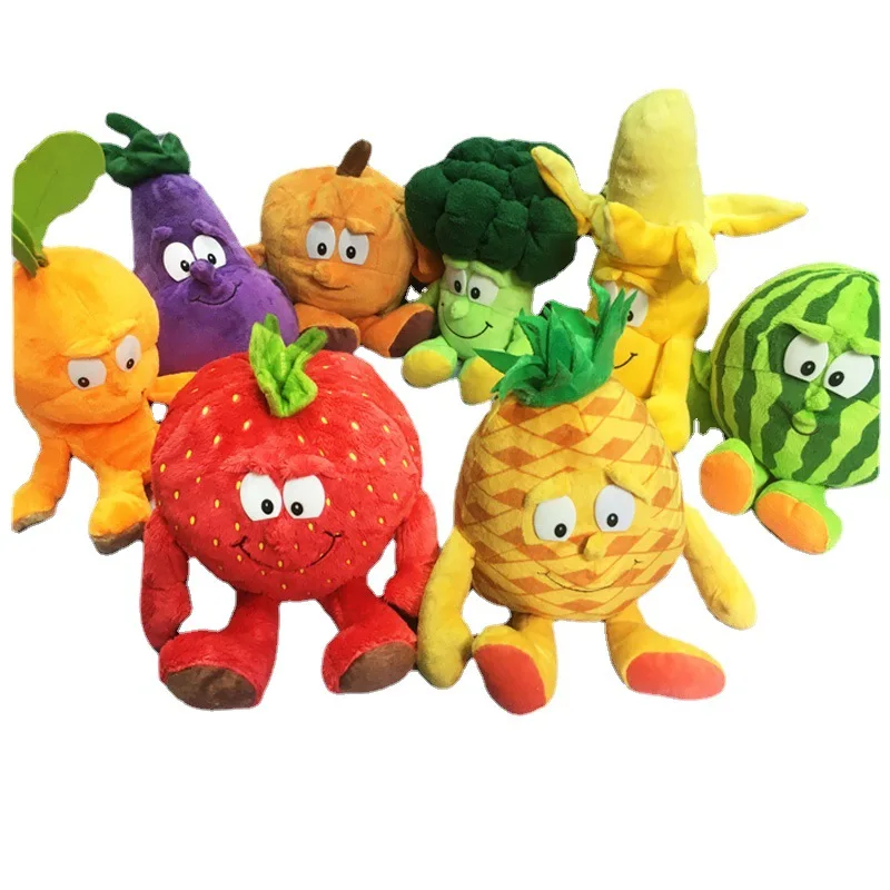 

Cartoon Fruit Vegetable Plush Toy Creative Stuffed Toys Cute Doll Children's Educational Gift