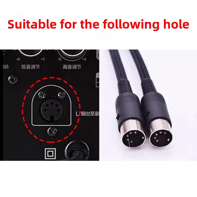 Cavo XLR Pro Audio a 5 pin - OFC 22 AWG e schermatura intrecciata al 87% per EDIFIER R2000DB/S1000MA ​