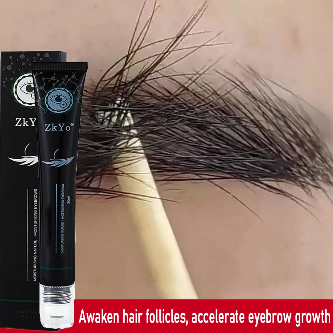 Siero per la crescita delle sopracciglia Roller Ball Più pieno Veloce Più Spessa Allungamento delle ciglia Sopracciglio Enhancer Trucco Anti Perdita di capelli Prodotto Nuovo 30ml