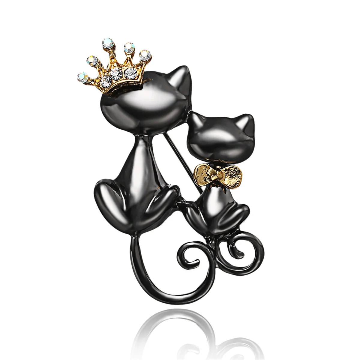 Rinhoo Reiten Besen Fliegende Katze Brosche Für Frauen Cartoon Nette Hexe Kätzchen Kragen Anstecknadeln Lustige Tier Rucksack Abzeichen Schmuck – Detail 14