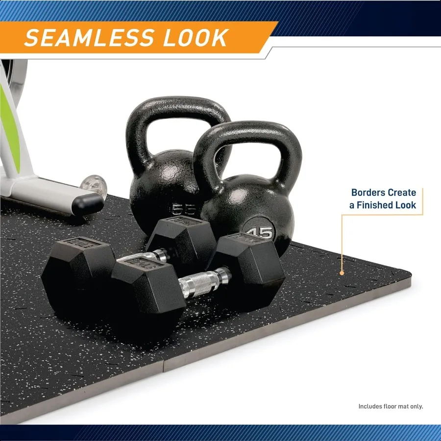 حصيرة أرضية مطاطية مزدوجة الكثافة من إسفنج EVA للمنزل لصالة الألعاب الرياضية لمعدات التمرين والملحقات MAT40 #5