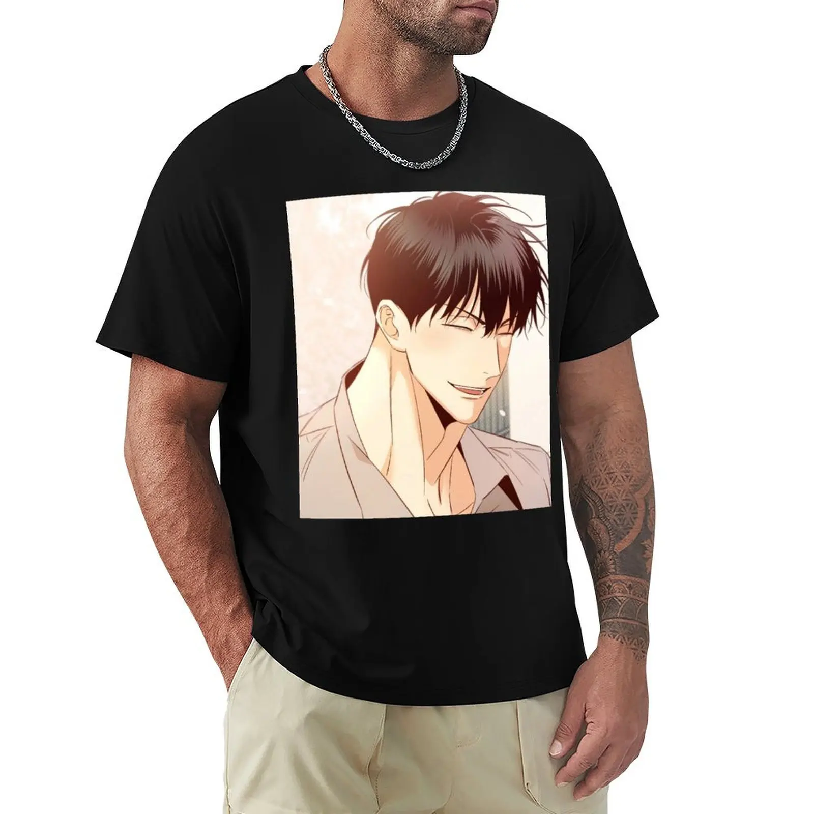 Beom Geon-Woo Ahjussi T-Shirt Soft Stretch Short Sleeve Top