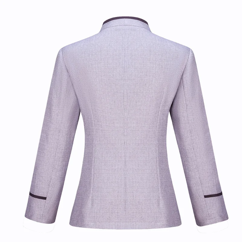 Cleaning Service Long Sleeve Autumn Winter Hotel Guest Room Cleaner Work Uniform Top Property Auntie Workwear Uniform