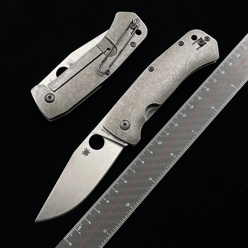 

C186 Titanium Alloy a Folding Knife BallD2Blade Outdoor Camping Hunting Pocket Self-Defense Camping EDC Knife