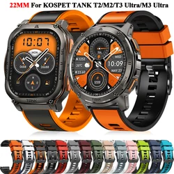 22mm Sports Silicone Strap For KOSPET TANK M3 Ultra M2 / KOSPET TANK T3 Ultra T2 Smartwatch Band Watchband Bracelet Wristband