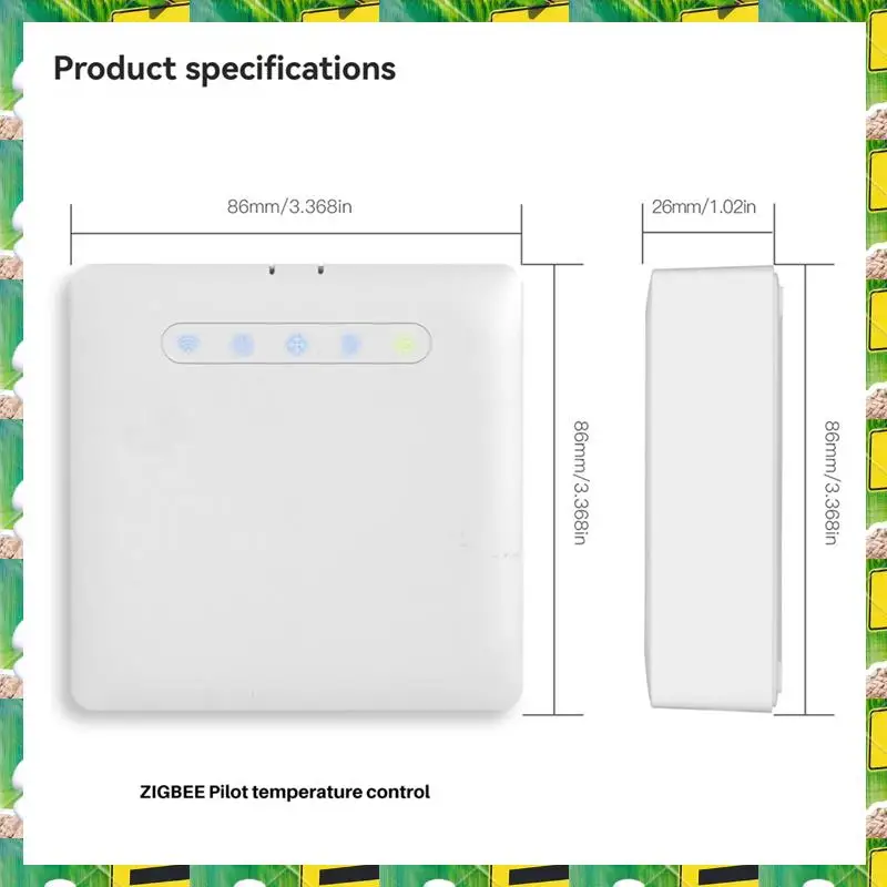 เทอร์โมสตัทอัจฉริยะ 3C Electron Smart Thermostat ZIGBEE รองรับ Ecowatt, ควบคุมระยะไกลผ่านแอป ใช้งานร่วมกับ Alexa และ Google Home, เทอร์โมสตัทอัจฉริยะ