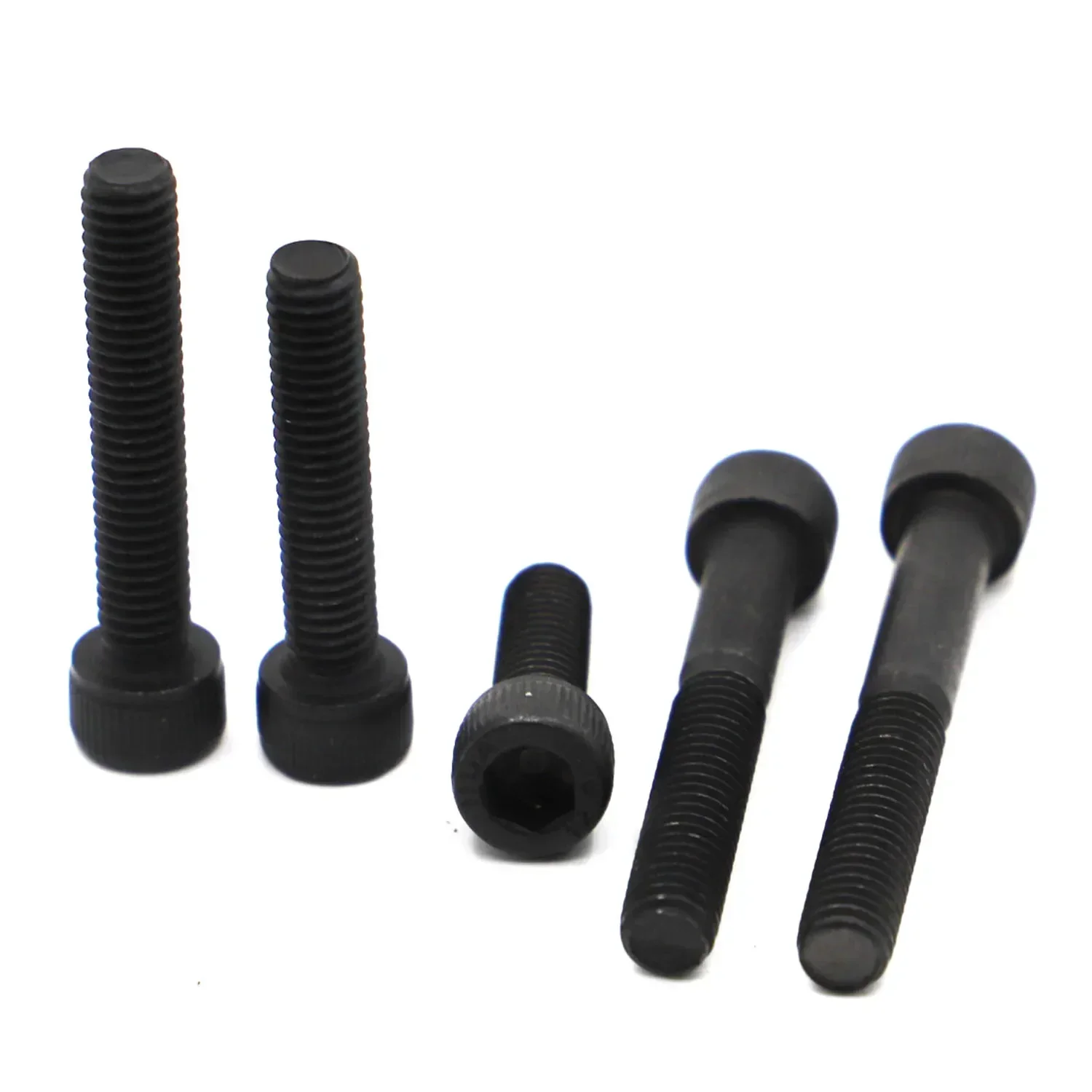 2-50PCS Hexagon Allen Hex Socket Cup Head Screw M1.6 M2 M2.5 M3 M4 M5 M6 M8 M10 Black Grade 12.9 Carbon Steel Bolts Din912
