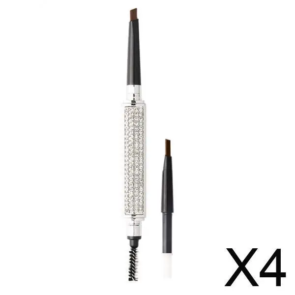 Crayon à sourcils Double face marron, outil de beauté étanche longue durée pour une mise en forme et une remplissage faciles, maquillage Portable
