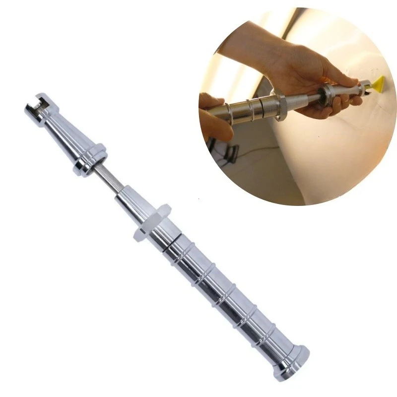 Car Dent Repair Puller 26-43cm Telescopic Slide Hammer with Anti Slip Puller For Hail Damage Door Dings Paintless Dent Removal