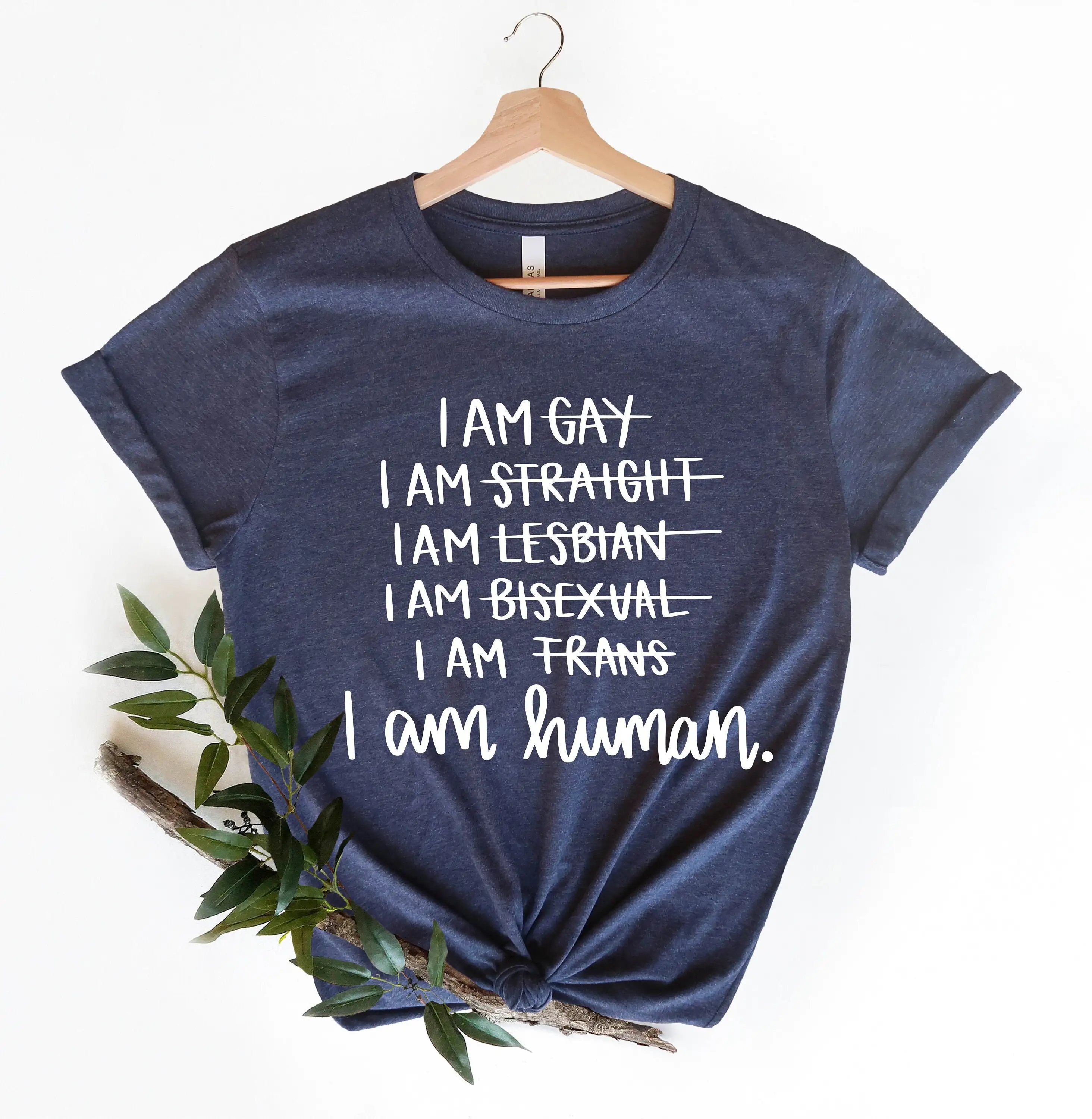 I Am Human T Shirt Rights Lgbt Equality Pride For Celebration