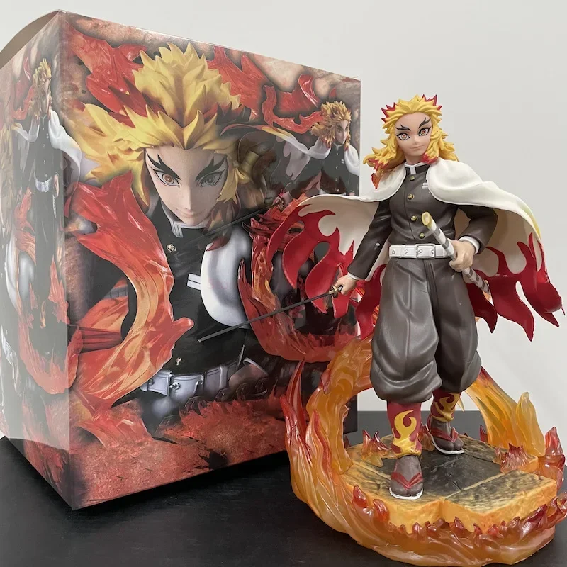 

2024 фигурка аниме «рассекающий демонов», Rengoku Kyoujurou, украшения, модель, Статуэтка из ПВХ, экшн-фигурка, 22 см, украшение, рождественские подарки, игрушки