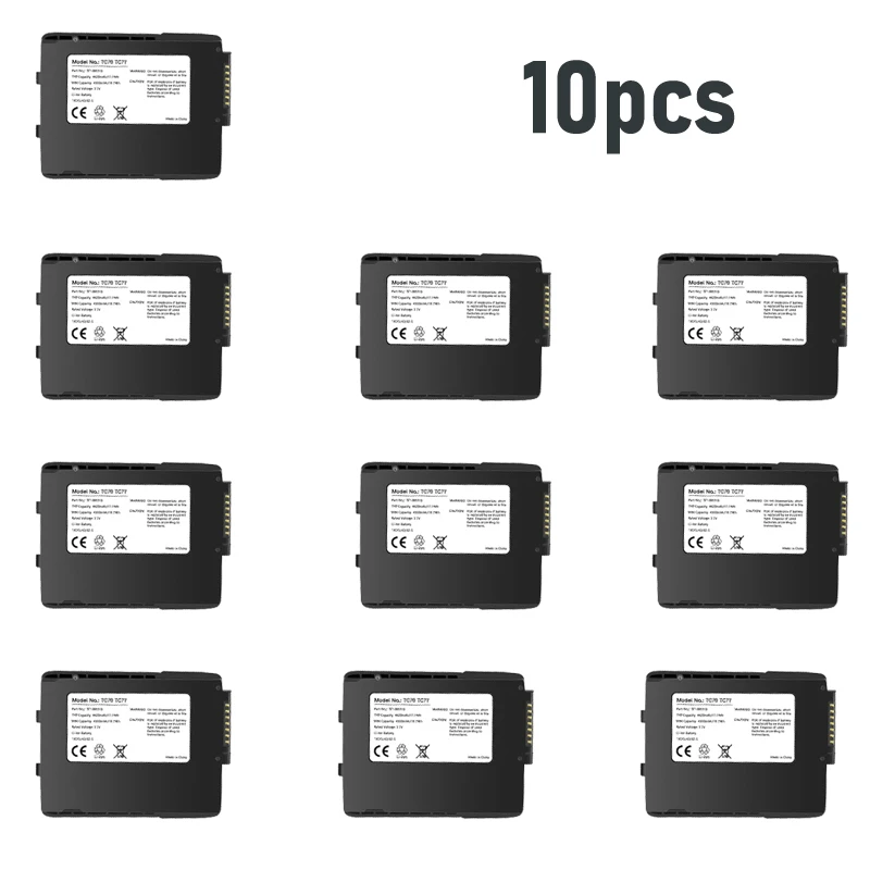 

10-Pack 4620mAh Battery Replacement for Zebra/Symbol TC77 TC70 TC75 TC72, 82-171249-01 82-171249-02 BT-000318 BTRY-TC7X-46MA2