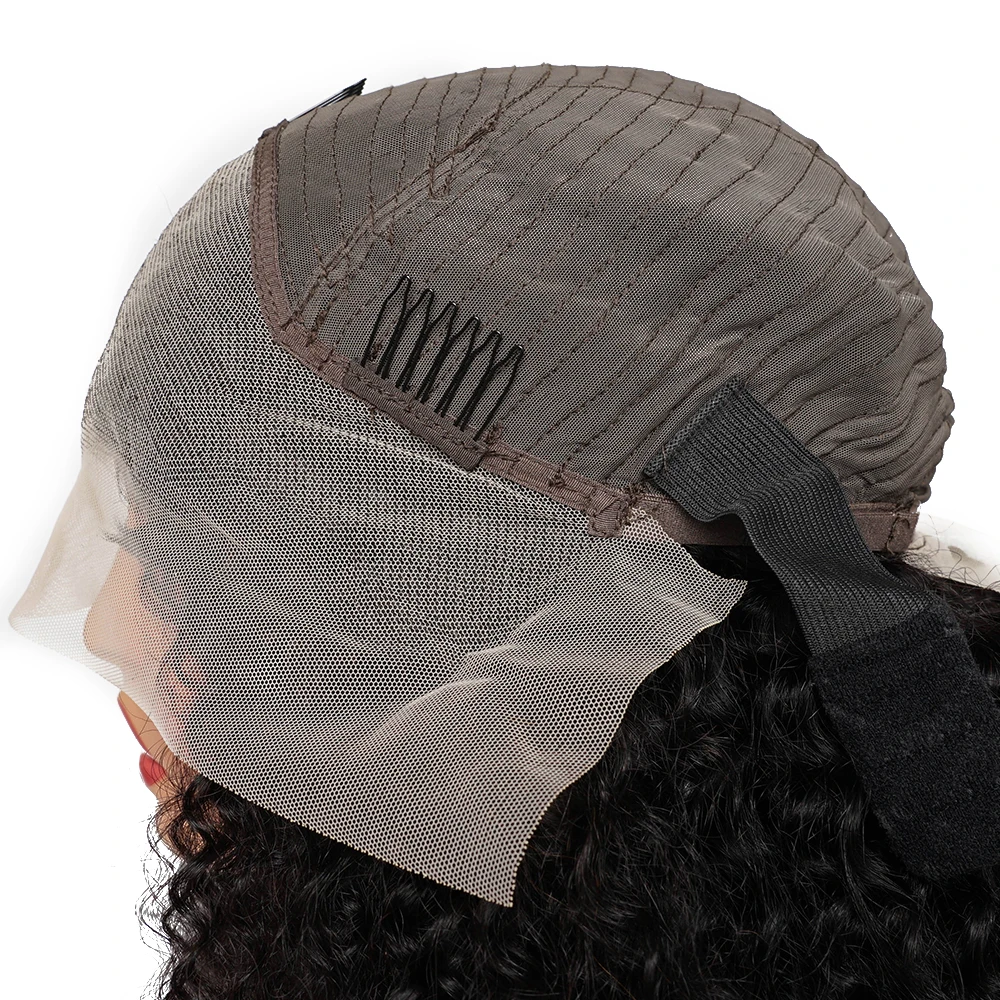 300 الكثافة الأفرو غريب الشعر البشري 13*4 الدانتيل الجبهة باروكة من شعر طبيعي غريب مجعد الباروكات شعر الإنسان الأفرو غريب مجعد شعر بشري أسود #4