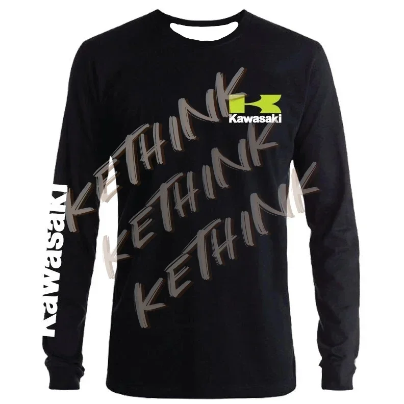 

Оригинальная футболка Kawasaki Extreme Race с длинным рукавом для мотоцикла, дышащая рубашка для верховой езды для грязевого велосипеда и горных гонок