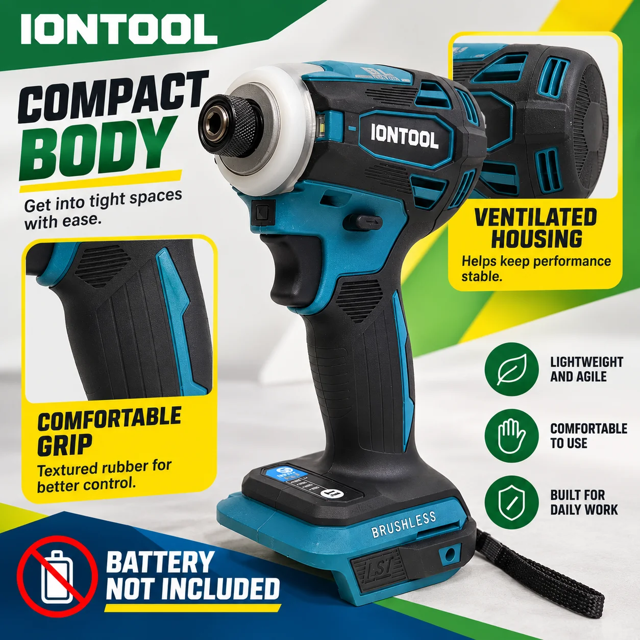 IONTOOL DTD172 – akumulatorowy – Cordless Impact Driver 1/4 Hex recenzja i cena