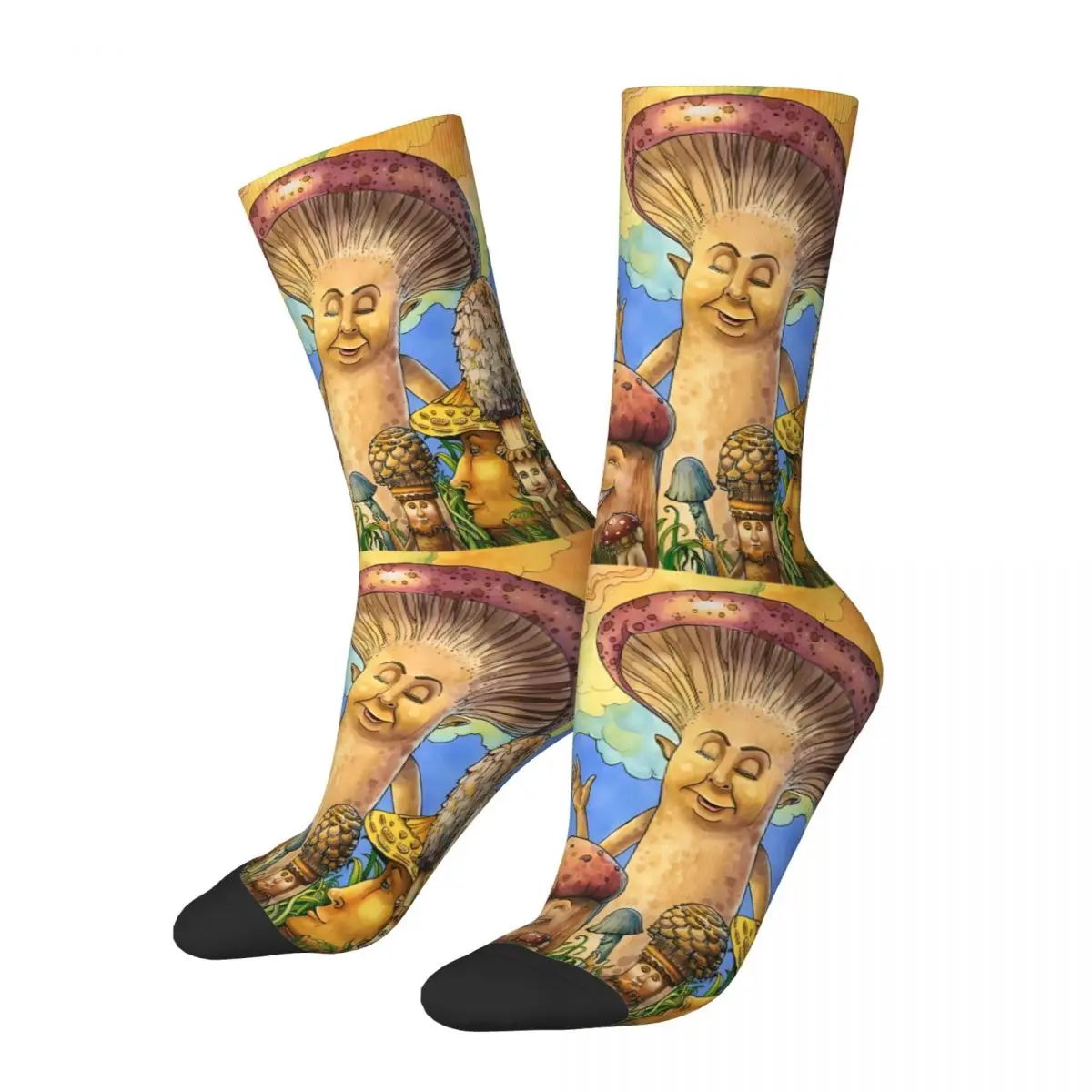 Miracle Mushroom Sock Printed Man Polyester