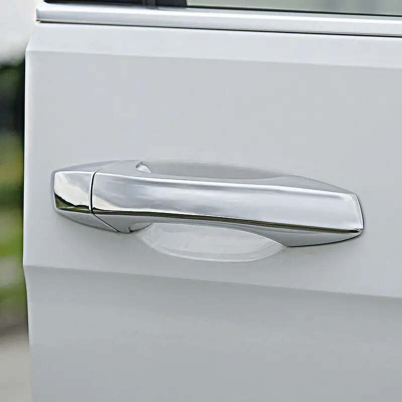 For Volkswagen VW GOLF 7 MK7 2013 2014 2015 2016 2017 2018 Carbon Fiber Chrome Car Door Handle Cover Trim Sticker  Accessories