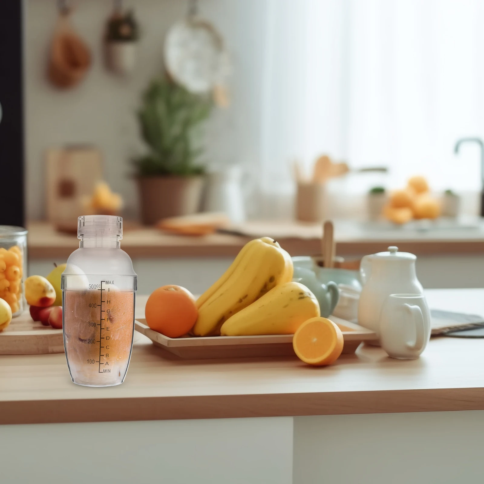 

Cocktail Shaker Milk Tea Hand Shaker Clear Plastic Large Capacity Easy Carry Home Bar Bartender Cocktail Making Cup