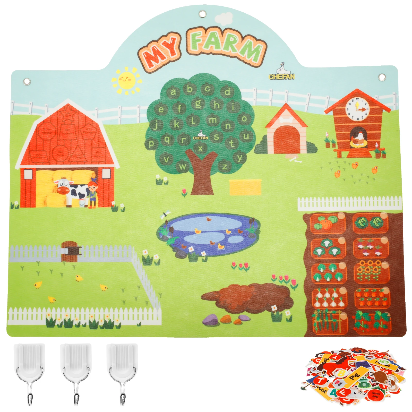 Felt Board Story Set Farm Theme Felt Story Board Early Educational Storytelling Felt Board Interactive Learning Felt Board Funny