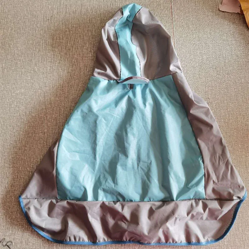 Summer New Dog Colored Raincoat Outdoor Two Legged Waterproof and Dustproof Pet Raincoat Large Medium Dog Corgi Cool Pet Apparel