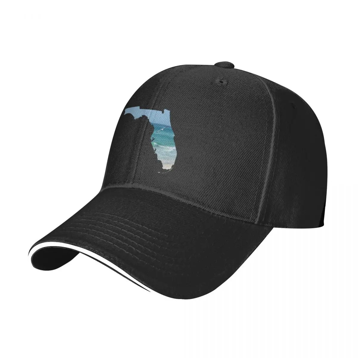 Florida Seagull Life Outline Baseball Cap Fashion Beach tea Hat Ladies Men's